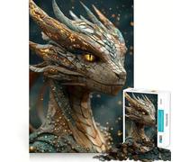 Ancient Timber Drake 1000 Piece Puzzle For Teenagers Mind Skill Play Laser Cut for Flawless Fit Relaxing Indoor Group Activity (50x75cm)