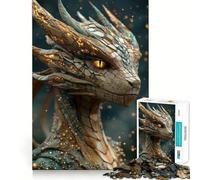 Ancient Timber Drake Puzzles for Adults 1000 Pieces Mental Boost Play Neat Cut Perfect Alignment Bonding Activity for Loved Ones (38x52cm)