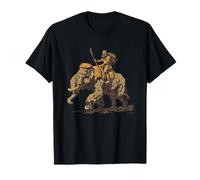 Ancient Times Come Alive with Neanderthal and Mammoth Ride T-Shirt