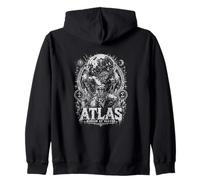 Ancient Titan Atlas Burden Of Heaven Mythology Zip Hoodie