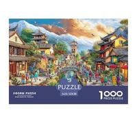 Ancient Town SceneColossal Jigsaw Puzzles for Adults A Vast Collection of 1000 Advanced, Seemingly Impossible Challenging Puzzle Game Pieces - A Majestic Gift for Determined Adult And Young Adult Ent