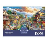 Ancient Town ScenePremium Jigsaw Puzzles for Adults A 1000-Piece Advanced-Level Set Featuring Challenging And Educational Games - Designed As The Jigsaw Puzzles for Adults And Mature Kid