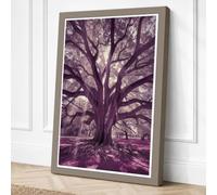 Ancient Tree at Twilight Canvas Wall Art Print 36x24 Inch (91 x 61 cm)