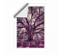 Ancient Tree at Twilight Scandinavian Unframed Wall Art Print A2 (59.4×42cm), Wall Decor for Living Room, Bedroom, Office & Home, Art Gift