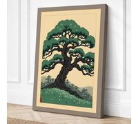 Ancient Tree Botanical Canvas Wall Art Print 36x24 Inch (91 x 61 cm)