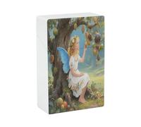 Ancient Tree Flower Fairy Cigarette Case Normal Size 20 Capacity Style Cigarette Holder Case Waterproof Cigarette Case Portable Travel Cigarette Storage Box for Smoking Accessories