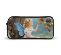 Ancient Tree Flower Fairy Pencil Case - Large Aesthetic Makeup Bag Multi-Purpose Pencil Pouch Cute Cosmetic Bag with Zipper Closure for Office, Home, Study & Travel