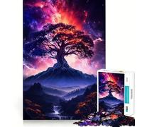 Ancient Tree of Beginnings Jigsaw Puzzle 1000 Piece Cognitive Fun Play Precise Interlock Structure Bonding Activity for Loved Ones (38x26cm)
