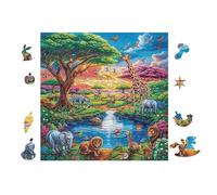 Ancient Tree of Life 100 Pc Classic Jigsaw Puzzle Puzzle for Adults Hard Challenging Hobby Home Decor Poster Recycled Material 28x28cm