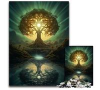 Ancient Tree Of Life Adult Jigsaw Puzzles 1000 Pieces Puzzles for Adults for Birthdays Holidays Best for Christmas 1000 PCS(38x26cm)