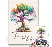 Ancient Tree of Life Jigsaw 1000 Pieces for Teenagers Analytical Skill Serene Escape Tight Join Holiday Present (38x26cm)
