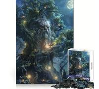 Ancient Tree Spirit Puzzles for Adults 1000 Piece Enhance Recall Pleasant Downtime Precision Cut (38x52cm)