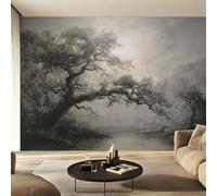 Ancient Tree Wallpaper for Living Room & Bedroom & Hallway, Non-Woven Old Tree Mural Wallpaper, Wall Mural Wall Decoration 400 x 280 cm (WxH) K-MZ&9