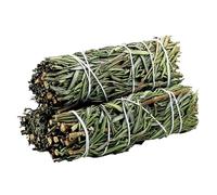 Ancient Veda 4 Inch Rosemary Sage Sticks with Starter Guide, Floral Home Sage Organic for House Cleansing, Big Sage Smudge Stick Bundle Sage to Get Rid of Evil Spirits, Sage House Blessing 3 Pack
