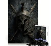 Ancient Warrior Helmet And Weapons Jigsaw Puzzles 1000 Pieces for Teenagers Thought Training Easy Enjoyment Uniform Cut Chic Xmas Gift (38x52cm)