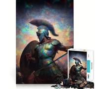 Ancient Warrior in Battle Jigsaw Puzzle 1000 Logic Thinking Play Expert Cutting Craftsmanship Quiet Time Mind Exercise at Home (50x75cm)