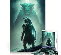 Ancient Warrior Jigsaw 1000 Pieces for Teenagers Analytical Skill Serene Escape Tight Join Holiday Present (38x26cm)