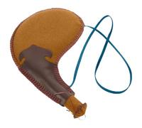 Ancient Water Bag - 450ml Dancing Performance Prop | 30cm PU Leather Bota Bag Retro, Leakproof Traditional Wine Flask with Strap, Vintage Wear-Resistant for Travel, Work, Home Use