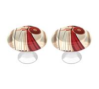Ancient Wisdom and War Athena Cabinet Knobs Stainless Steel Round Drawer Pulls for Wardrob Doorknob