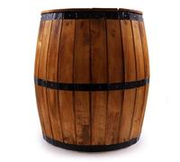 Ancient Wisdom Beer Barrel Table, Natural, 60x48.5 cm, Albasia Wood