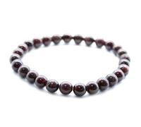 Ancient Wisdom Bracelets Power Chakra/Stretchy/Natural Stone 8mm - for Your Well-being - Blood Garnet