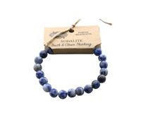 Ancient Wisdom Bracelets Power Chakra/Stretchy/Natural Stone 8mm - for Your Well-being - Sodalite