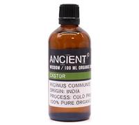 Ancient Wisdom Castor Oil Organic, 100ml, Multi-purpose Beauty and Wellness Aid organic castor oil hexane-free glass bottle. Moisturising Face oil Hair oil Lash serum body oil beard oil