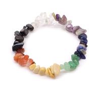 Ancient Wisdom Chakra Chipstone Bracelet- Enhance Your Chakra Energy with Gemstones for Spiritual, Emotional, and Physical Wellness