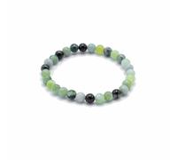 Ancient Wisdom Gemstone Manifestation Bracelet, Olive Jade, Natural Stone, Unisex, Healing Crystal Style