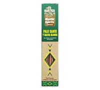 Ancient Wisdom Handmade Incense Sahumerio Mystic Spirits Aromas Made in India - 8 Sticks (Palo Santo and White Sage - Purification)