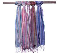 Ancient Wisdom Indian Boho Scarves 22x72cm Random Purples