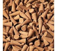 Ancient Wisdom Indian Incense Cones - Various Fragrances - Various Sizes (100, Orange & Cinnamon)