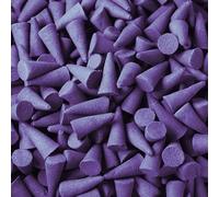 Ancient Wisdom Indian Incense Cones - Various Fragrances - Various Sizes (25, Violet)