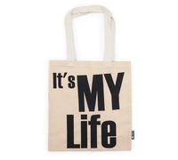 Ancient Wisdom IT's MY LIFE Cotton Tote Bag, Natural, 40x36 cm