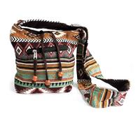 Ancient Wisdom Jacquard Bag - Chocolate Sling Bag