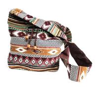 Ancient Wisdom Jacquard Bag - Student Back Chocolate, Multicoloured, M, Multicolored, M