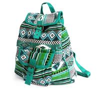 Casual backpack, day pack, Teal Jacquard womens bag