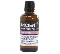 Ancient Wisdom Lavender Essential Oil, 50ml, Pure French Steam-Distilled, Lavandula Angustifolia