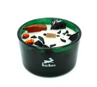 Ancient Wisdom Magic Candle with Flowers and Gems Hop Hare - Handmade Soy Wax Candle - 9x5cm (The Devil)