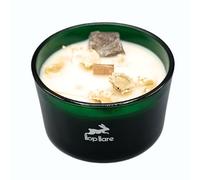 Ancient Wisdom Magic Candle with Flowers and Gems Hop Hare - Handmade Soy Wax Candle - 9x5cm (The Lion)