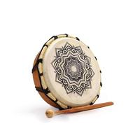 Ancient Wisdom Mandala Shamanic Drum with Drumstick - 20 cm
