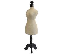 Ancient Wisdom Natural Jewellery Display - Mannequin on Wooden Stand - Cream
