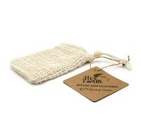 Ancient Wisdom Nature Soap Bag - Washed Jute