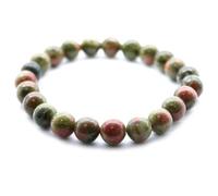 Ancient Wisdom Power Chakra/Stretchy/Natural Stone Bracelets 8 mm - For Your Wellness, One Size, Stone, Green Jasper, One Size, Stone, Green Jasper
