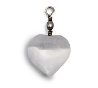 Ancient Wisdom Selenite Heart Pendant