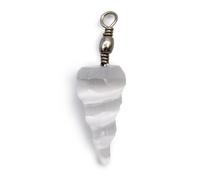 Ancient Wisdom Selenite Spiral Pendant