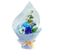 Ancient Wisdom Standing Soap Flower Bouquet - Blue