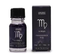 Ancient Wisdom Sternzeichen Duftöl für Jungfrau Baumachat & Oud 10 ml himmlisches Duftöl mit BioGlitzer Boost Virgo Success & Nature