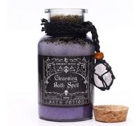 Ancient Witch Bath Spell & Rock Crystal Amulet - Cleansing & Renewal