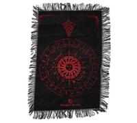 Ancient Witch Sun Face Pendulum Divination Cloth Black Blood Red